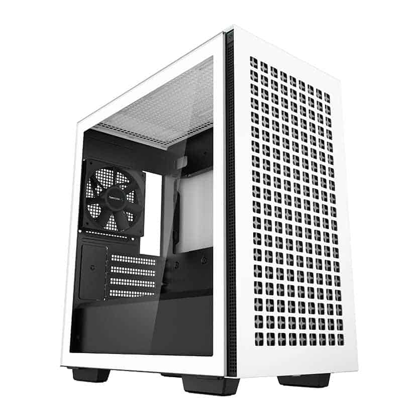 DeepCool CH370 WH Tempered Glass White Micro ATX Gaming Case